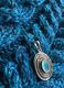 AQUARIUS, Sterlingsilber-Anhänger, blauer Chalzedon