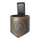 Scottish Thistle, leather horn holder, brown