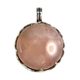 GOTLAND pendant, rose quartz and silver