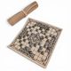 HNEFATAFL or Tafl, Viking Board Game - leather and stones