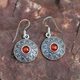 ISOLDA, Hesonit, Silber-Ohrringe Ag 925