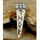THOR, rune viking, pédant, bois de cerf