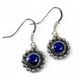 LAZIO, boucles d'oreilles anciennes en argent, lapis-lazuli, Ag 925/1000