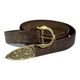VIKING BELT, Borre Beast, leather bronze embossed brown