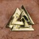 VALKNUT Wikinger-Anhänger, vergoldet