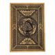 Valknut with oak leaves wall decoration, wood 32x46cm