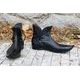 Medieval Low Shoes - poulaines, black