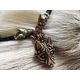 Viking, collier loup, bronze