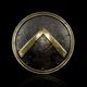 SPARTA - shield, belt buckle, brass