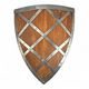 WOODEN GOTHIC SHIELD - battle ready