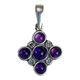 PRAGA, medieval pendant, amethyst, silver 925/1000