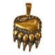 Patte d'ours, pendentif, bronze
