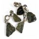 Moldavite, pendant, silver 925/1000
