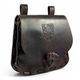 Leather medieval satchel with coat of arms - Bohemia