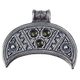 LUNITSA- Moldavite Pendant, medieval jewellery, silver 925/1000