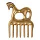 Celtic comb, horse, bronze