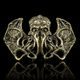 Cthulhu, belt buckle, brass