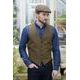 Men's Tweed vest, brown, Ireland