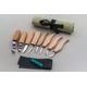 Wood Carving Set of 8 Knives (8 knives in roll + accessories) S08