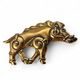 COLLACH - Celtic Boar pendant, bronze