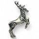 CELTIC DEER - Herne, sterling silver pendant