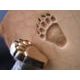Grizzly Bear Track, leather stamp