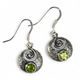 BELTINE, silver earrings, peridot, Ag 925/1000