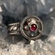 ANTICA ROMA, Ring, Granat, Silber 925