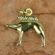 CELTIC BOAR, Neuvy-en-Sullias, Gold plated pendant