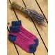 Irische Wollsocken, lila