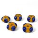 Celtic glass bead with double eye decoration, Hallstatt-period replica.