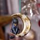 Moon Cat Hanging Ornament