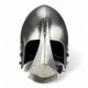 Medieval helmet with movable nasal