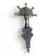 FIBULA - bridge Slavic pendant, Serbia, silver 925