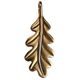 Feuille de chêne, pendentif en bronze