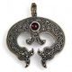 VELKOMORAVSKÁ LUNICE, Nitra, pendant, bronze garnet
