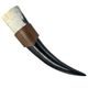 Corne et support de cuir, simple