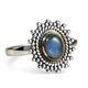 OLYMP, bague, labradorite, argent 925/1000