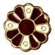 Merovingian brooch, bronze, Weingarten