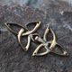 Bronze cloak brooch with Triquetra