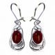 WARTA, boucles d'oreilles argent, ambre, Ag 925