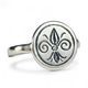 Fleur de Lis, medieval ring, XIII. century, silver 925/1000