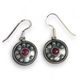 ANTICA ROMA, sterling silver earrings with a gem