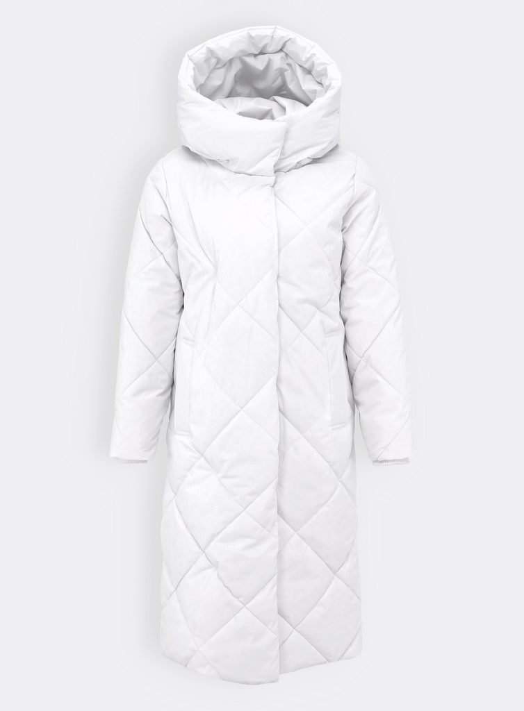 Dámska dĺhá zimná bunda biela | Zimné bundy | Trendova.sk