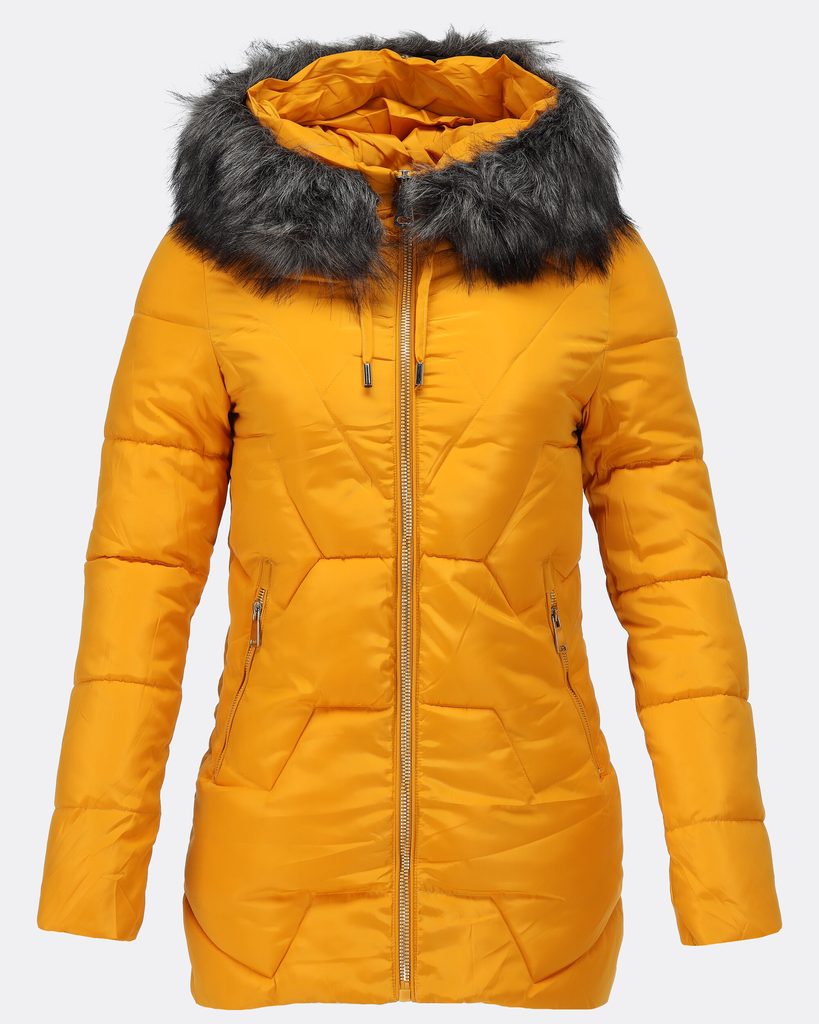 Dámska zimná bunda žltá | Zimné bundy | Trendova.sk