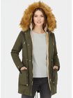 Parka s odopínateľným futrom khaki