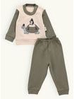 Dětská tepláková souprava KORYTNAČKA olivová