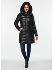 Dlouhá dámská prošívaná bunda černá