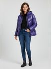 Dámská prošívaná bunda fialová