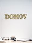 Drevený nápis "DOMOV"
